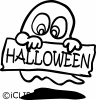 Halloween Clip Art - Boo