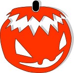 Halloween clip art - stubborn pumpkin