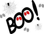 Halloween clip art - A Boo Web