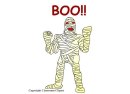 Halloween clip art - A Boo Mummy