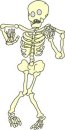 Halloween clip art - Dancing Skeleton